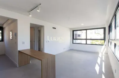 Apartamento 1 dormitório sendo suíte semi - mobiliado