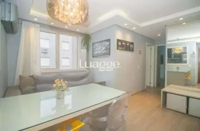 Apartamento mobiliado para locação no bairro morro santana - piso laminado - 02 quartos - 01 vaga de estacionamento