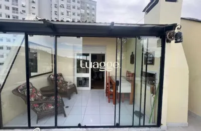 **cobertura com 2 quartos e churrasqueira na glória, porto alegre - oportunidade única!**
