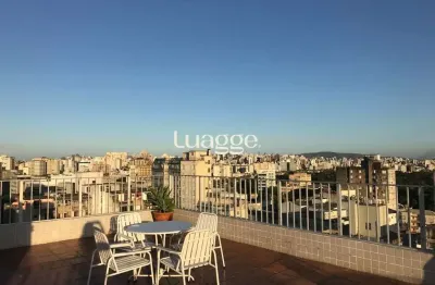 Apto com 01 dormitório , terraço coletivo com linda vista .