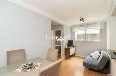 Apartamento mobiliado para locação em condomínio fechado no bairro glória - 44m² área privativa - piso laminado - 02 quartos - 01 vaga