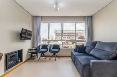 Apartamento 2 dormitórios com suíte e lareira em localização privilegiada