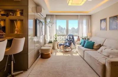 Apartamento em andar alto com 2 vagas de garagem no petrópolis