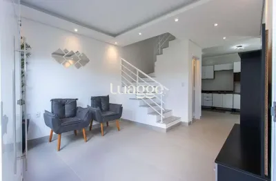 Excelente casa nova, semi mobiliada, com 3 dormitórios (sendo 1 suíte).