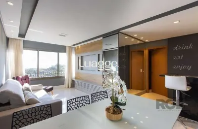 Apartamento mobiliado para locação em condomínio fechado e de alto padrão, localizado na zona sul de porto alegre