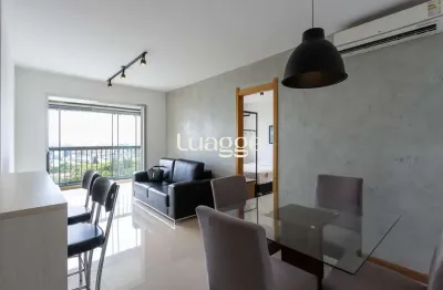 Apartamento mobiliado e decorado para locação no condomínio urban, com excelente padrão de acabamento e vista agradável para área arborizada.