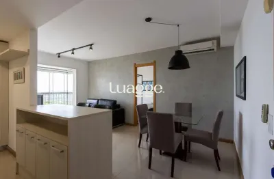 Apartamento mobiliado e decorado para locação, vista agradável para área arborizada.