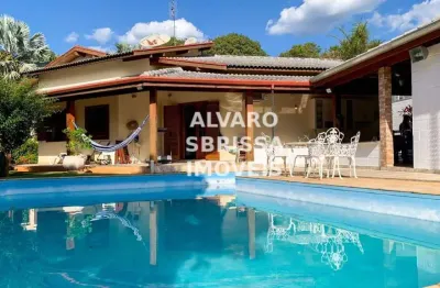 Casa com piscina à venda no condomínio campos de santo antônio itu sp - estuda permuta
