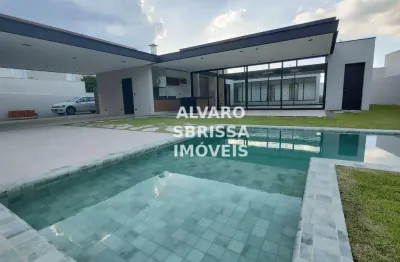 Casa no condomínio xapada em itu confortável com 4 suítes e piscina aquecida.  400m2ac 1000m2at