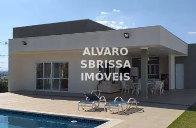 Casa com 4 suítes, sendo  duas com closet, uma com ar condicionado, todas com armários no condominio parque xapada de itu sp.