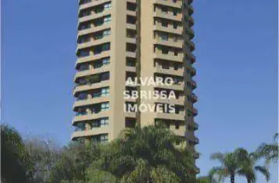 Apartamento com 4 vagas, 4 dormitórios sendo 2 suítes, todos com armários, portas balcões, venezianas automáticas e lindas vistas. 287m2.  1 por andar