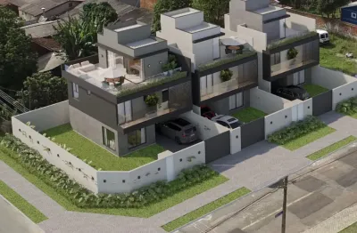 Sobrados com 3 quartos 1 suíte com  quintal  em santa felicidade