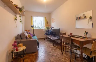 Belo apartamento a venda em perdizes, 58m com um quarto, sala cozinha e banheiro.