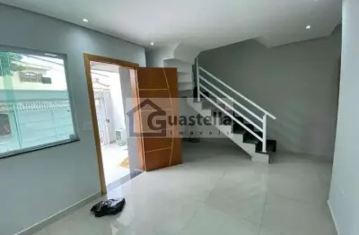 Sobrado novo à venda em vila curuçá, 124m², 2 suítes - santo andré