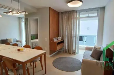 Apartamento mobiliado, novo, a venda no cambui, 2 quartos, 2 vagas - campinas sp r$780.000,00