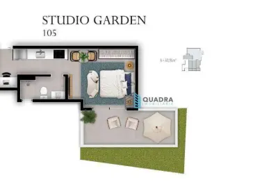 Kitnet / Stúdio à venda na Travessa Antenor Cardoso da Silva, Trindade, Florianópolis