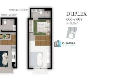 Loft com 1 quarto à venda na Travessa Antenor Cardoso da Silva, Trindade, Florianópolis