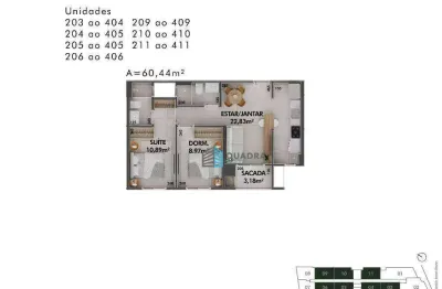 Apartamento com 2 quartos à venda na Rodovia Haroldo Soares Glavan, 194, Cacupé, Florianópolis