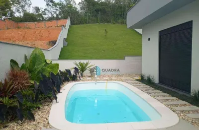 Casa Nova em Cond. Fechado, com 03 dormit., sendo 02 suítes,  à venda, 174 m², - Sertão do Maruim - São José/SC