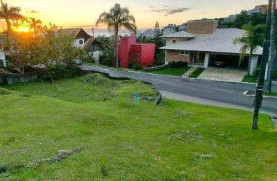 Terreno em condomínio fechado à venda com linda vista para o mar no cacupé, florianópolis !!