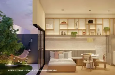 Studio garden à venda no nurban campo belo no vila congonhas em são paulo - sp