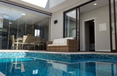 Casa térrea com piscina à venda em paulínia, condomínio terras do cancioneiro - são paulo