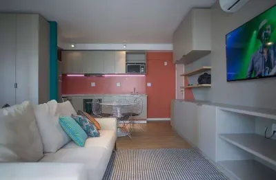 Apartamento mobiliado para venda no condomínio dot home no botafogo em campinas - sp.