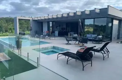 Casa sobrado alto padrão à venda no condomínio terras de são josé ii em itu - sp