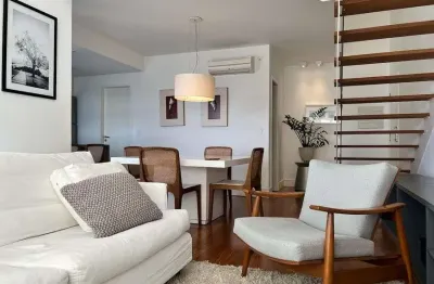 Apartamento duplex mobiliado alto padrão à venda no the one loft no cambuí em campinas