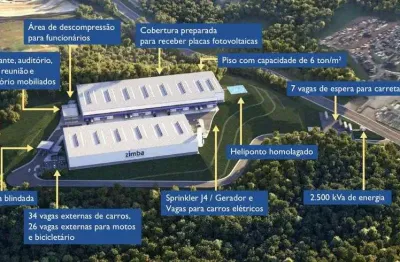 Galpão/depósito/armazém para aluguel com 1650 metros quadrados em centro - araçariguama - sp.