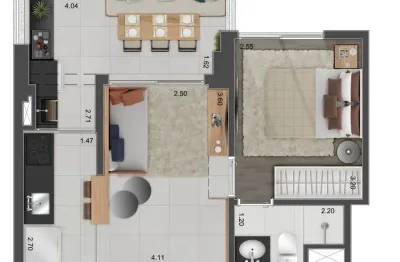 Apartamento à venda no condomínio contemporâneo jardins em jardins em são paulo - sp