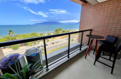 Apartamento para locação definitiva frente mar no indaiá, caraguatatuba, sp