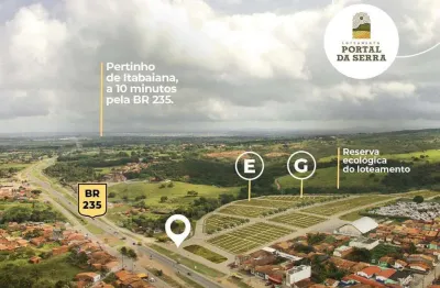 Venda de lotes para chácaras no portal da serra itabaiana - a partir de 50.000,00