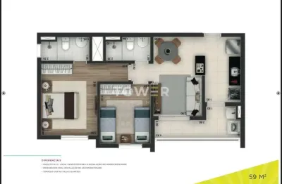 Apartamento com 2 quartos à venda na Avenida Grimaldo Tolaini, Jardim Maria Helena, Barueri