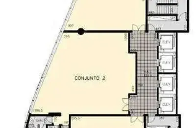 Sala comercial para alugar na Rua Samuel Morse, Cidade Monções, São Paulo