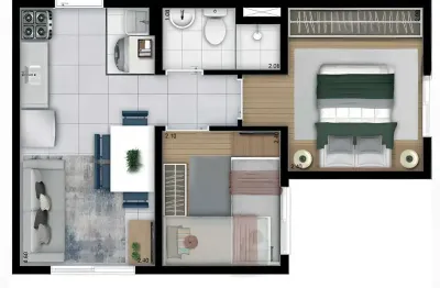 Apartamento com 2 quartos à venda na Rua Tuneiras do Oeste, Jaraguá, São Paulo