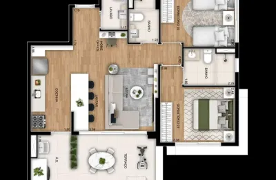 Apartamento com 2 quartos à venda na Rua Ibituruna, Parque Imperial, São Paulo