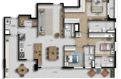 Apartamento com 3 quartos à venda na Avenida Doutor Altino Arantes, Vila Clementino, São Paulo