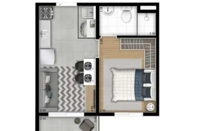 Apartamento com 2 quartos à venda na Rua Presidente Soares Brandão, Mooca, São Paulo