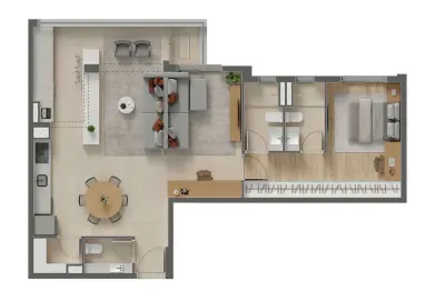 Apartamento com 2 quartos à venda na Avenida das Carinas, Indianópolis, São Paulo