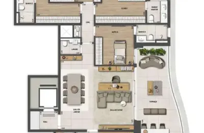 Apartamento com 4 quartos à venda na Rua Marc Chagall, Água Branca, São Paulo