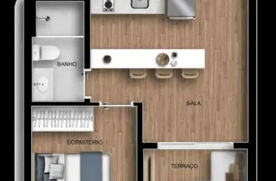 Apartamento com 2 quartos à venda na Avenida Senador Casimiro da Rocha, Mirandópolis, São Paulo