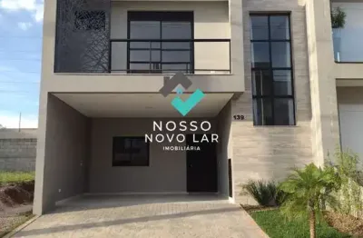Vende-se sobrado excelente de alto padrão 03 quartos com uma suíte duas vagas cobertas com 140,00m² - em são josé dos pinhais residencial foggiatto.