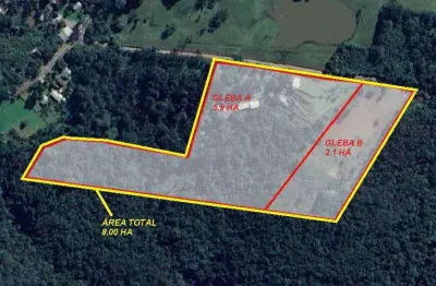 Area de terra à venda no bairro quilombo com 80098 m² de área privativa