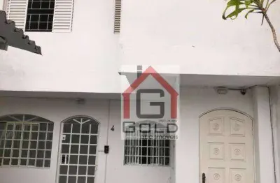 Sobrado com 2 dormitórios para alugar, 90 m² por R$ 3.070,00/mês - Centro - Santo André/SP
