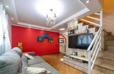 Sobrado com 3 dormitórios à venda, 176 m² por r$ 675.000,00 - parque das nações - santo andré/sp