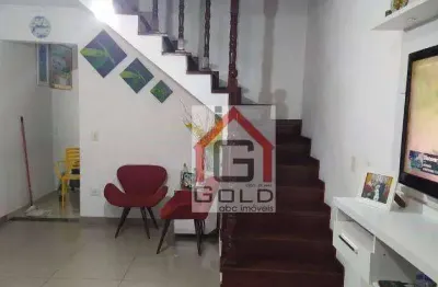 Sobrado à venda, 179 m² por r$ 600.000,00 - parque marajoara - santo andré/sp