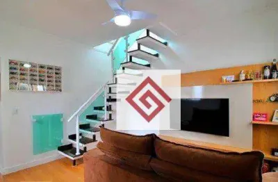 Cobertura à venda, 88 m² por r$ 435.000,00 - vila tibiriçá - santo andré/sp