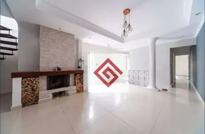 Sobrado com 3 dormitórios para alugar, 250 m² por r$ 4.618,57/mês - vila scarpelli - santo andré/sp