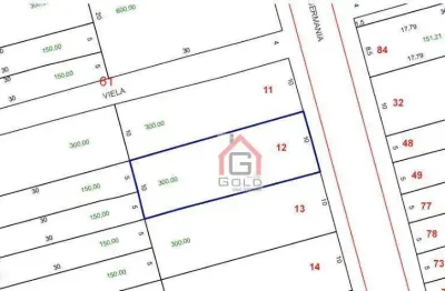 Terreno à venda, 300 m² por r$ 640.000,00 - parque novo oratório - santo andré/sp